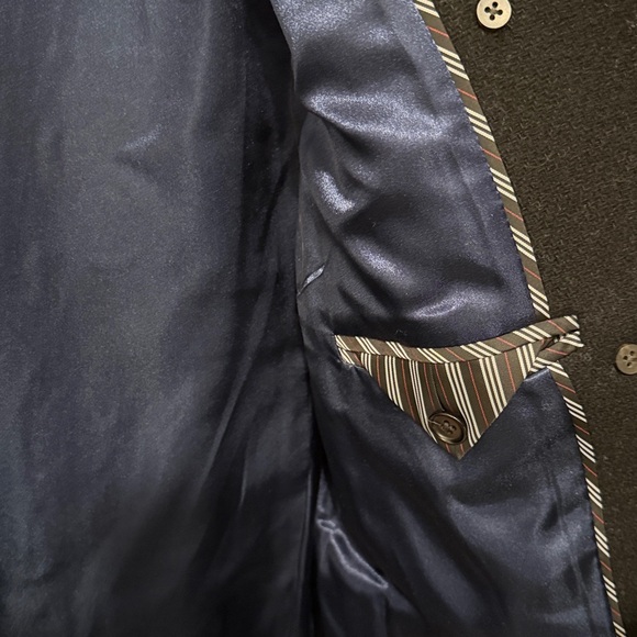 J. Crew Black Pea Coat with Gold Accents - Picture 5 of 6